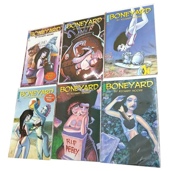 Boneyard Comic Richard Moore Lot 28 Issues #1-25, #27, #28 Plus Swimsuit Issue - Picture 3 of 5